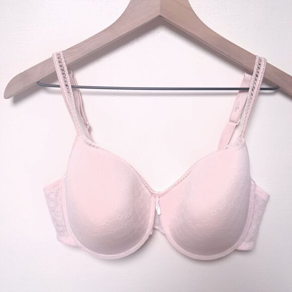 Chantelle C Chic 3581 T-shirt Bra Lightly PADDED 38DD 38E Pink - Picture 1 of 6